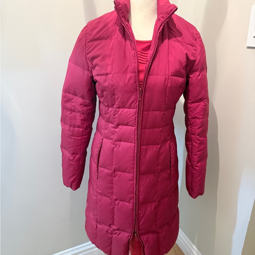 Ann Taylor Cherry Red Puffer Jacket